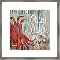 New Orleans Crab Cakes Framed Print