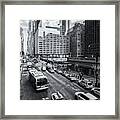 New York City 42nd Street Traffic Iv Framed Print