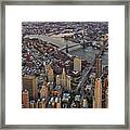New York City Aerial Bridges Framed Print