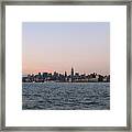New York City Skyline - Distant View Framed Print