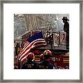 New York Firefighters And Salt Lake Framed Print