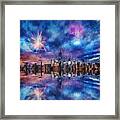 New York Fireworks Framed Print