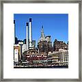 New York Mid Manhattan Skyline Framed Print