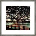 Newburgh - Beacon Bridge Evening Sky - Custom Cropped Framed Print