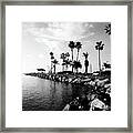 Newport Beach Jetty Framed Print