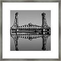 Newport Bridge Across The River Tees Framed Print