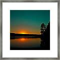 Nicks Lake Sunset Framed Print