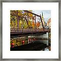 Nicollet Island Bridge Framed Print