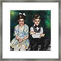 Niece And Nephew At The Wedding Framed Print