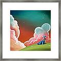 Night Lights Framed Print