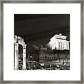 Night Panorama In Rome Framed Print