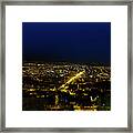 Night Panorama Of Cuenca, Ecuador Ii Framed Print