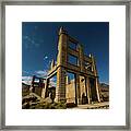 Night Sky Over Rhyolite Framed Print