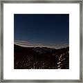 Night Time In The Mountains Framed Print