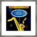 Nightclub Sign Boom Boom Room Framed Print