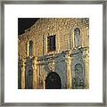 Nightfall On The Alamo Framed Print