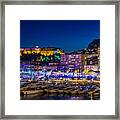 Nightscape In Monaco Framed Print
