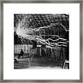 Nikola Tesla 1856-1943 Created A Double Framed Print