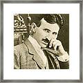 Nikola Tesla, Serbian-american Inventor Framed Print