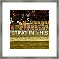 No Betting Poster Framed Print