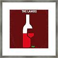 No078 My Silence Of The Lamb Minimal Movie Poster Framed Print