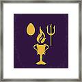 No101-4 My Hp - Goblet Of Fire Minimal Movie Poster Framed Print No101-4 My Hp - Goblet Of Fire Minimal Movie Poster Framed Print