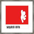 No33 My Minimal Color Code Poster Mario Framed Print