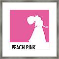 No44 My Minimal Color Code Poster Peach Framed Print