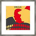 No572 My Man From Uncle Minimal Movie Poster Framed Print