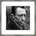 Nobel Prize Winning Writer Albert Camus Paris, France, 1944 -2015 Framed Print