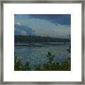 Nocturne At Ames Long Pond Framed Print