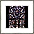 North Rose Window Of Chartres Cathedral Framed Print