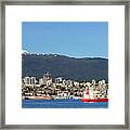 North Vancouver And Mount Seymour Framed Print