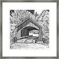 North Yachats Covered Bridge Framed Print