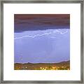 Northern Colorado Rocky Mountain Front Range Lightning Storm Framed Print