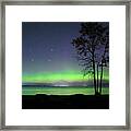 Northern Light With Big Dipper Framed Print