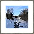 Norwegian Winter Landscape. Framed Print