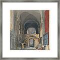 Norwich Cathedral - Interior Of The North Aisle Of The Choir, Looking East Framed Print