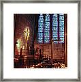 Notre Dame Candles Framed Print