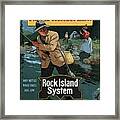 Now Is Colorado Time - Rock Island System - Retro Travel Poster - Vintage Poster Framed Print