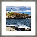 Nubble Lighthouse Framed Print