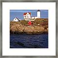 Nubble Lighthouse  Maine Framed Print