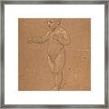 Nude Boy, Walking To The Left Framed Print