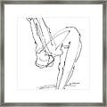 Nude Female Drawings 10 Framed Print