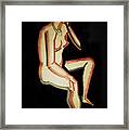 Nude- One Of Three Framed Print