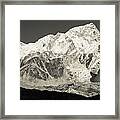 Nuptse Peak On The Khumbu Glacier Framed Print