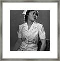 Nurse Rembrandt Lighting Framed Print