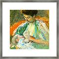 Nursing Infant 1900 Framed Print