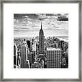 Nyc Downtown Framed Print