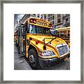 Nyc School Bus Framed Print